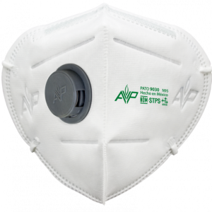Mascarilla desechable, plebable con válvula "9030V"